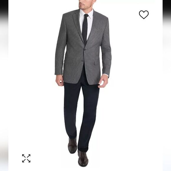 Lauren Ralph Lauren Gray Slimming Suit Jacket Size 36 - Picture 1 of 16